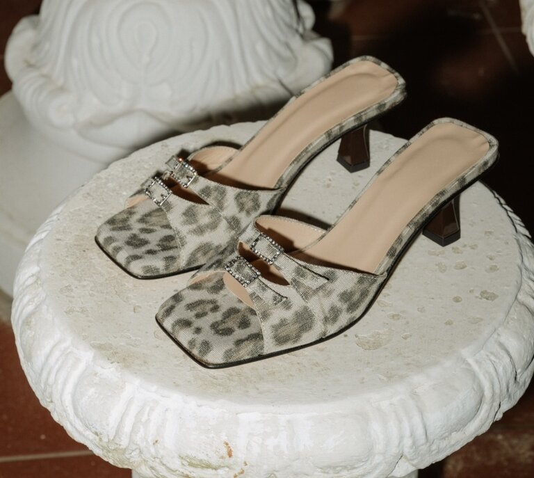 Cara Rosa ROSEANNA - KITTEN HEEL SANDAAL - LUIPAARDPRINT