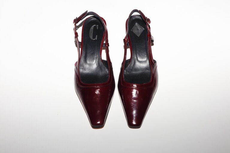 Cara Rosa KATLEEN - SLINGBACK - BORDEAUX LAKLEDER