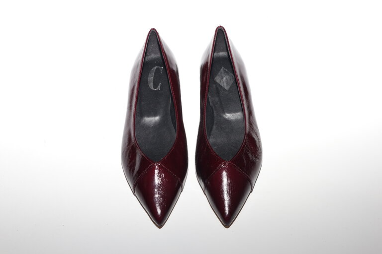 LUNA - BALLET FLAT - BURGUNDY PATENT