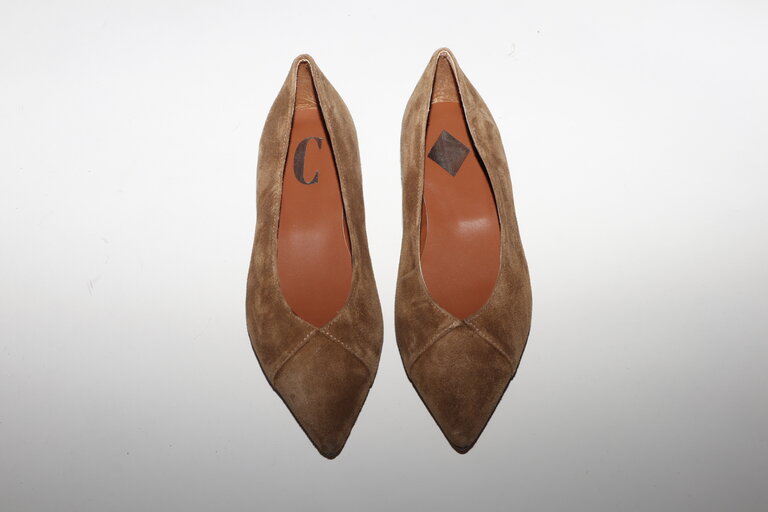 LUNA - BALLET FLAT - HAZELNUT SUEDE