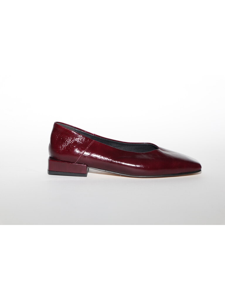 ANTOINETTE - BALLET FLAT - BURGUNDY LEATHER