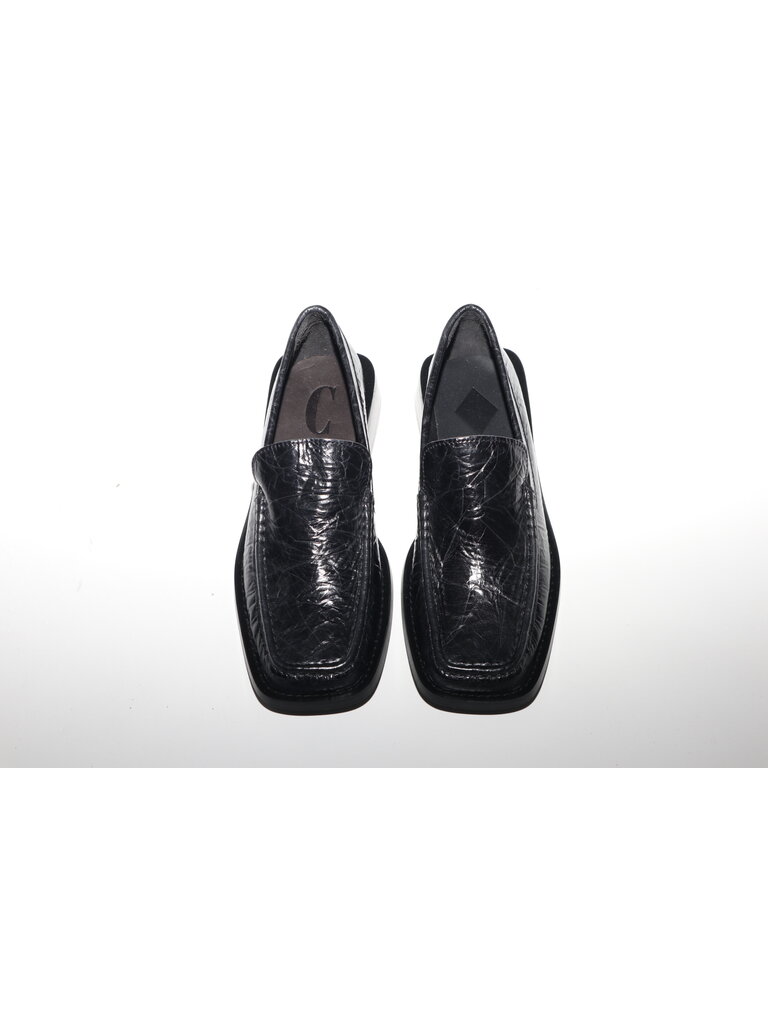 LAURA - LOAFER - ZWART LEDER