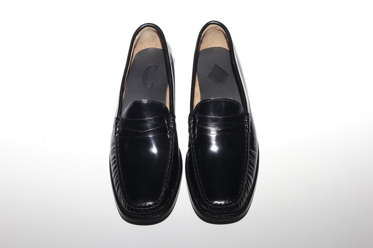 LUCREZIA - LOAFER - ZWART LEDER