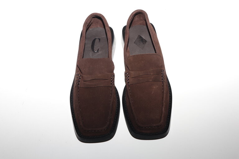 VIVY - LOAFER - CHOCOLADE SUEDE