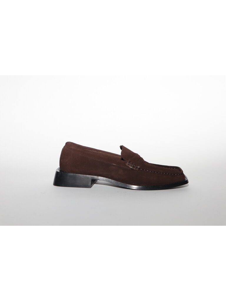 VIVY - LOAFER - CHOCOLADE SUEDE