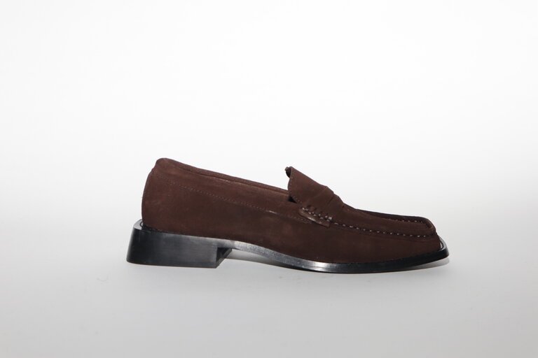VIVY - LOAFER - CHOCOLADE SUEDE