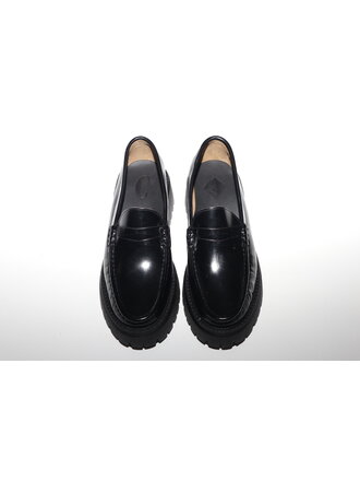 FLEUR - LOAFER HOGE ZOOL - ZWART LEDER FLEUR - LOAFER HOGE ZOOL - ZWART LEDER