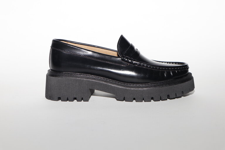 FLEUR - LOAFER PLATFORM - COGNAC LEATHER