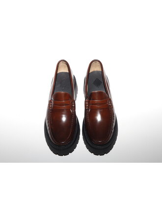 FLEUR - LOAFER HOGE ZOOL - COGNAC LEDER FLEUR - LOAFER HOGE ZOOL - COGNAC LEDER