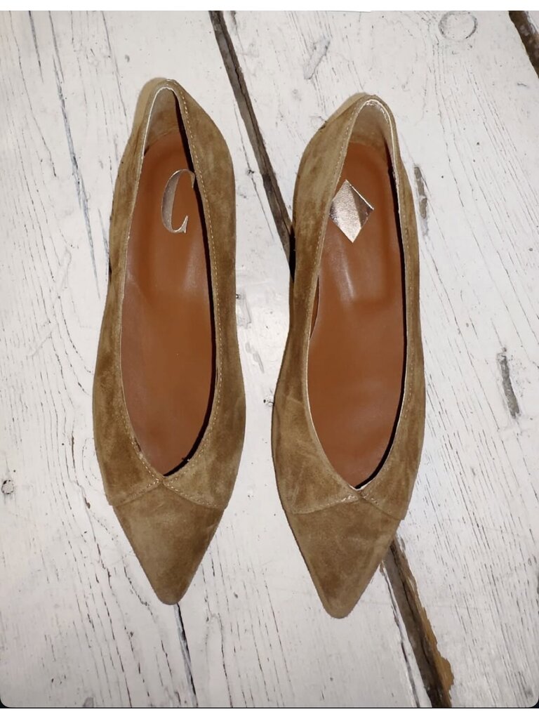 LUNA - BALLERINA - HAZELNUT SUEDE