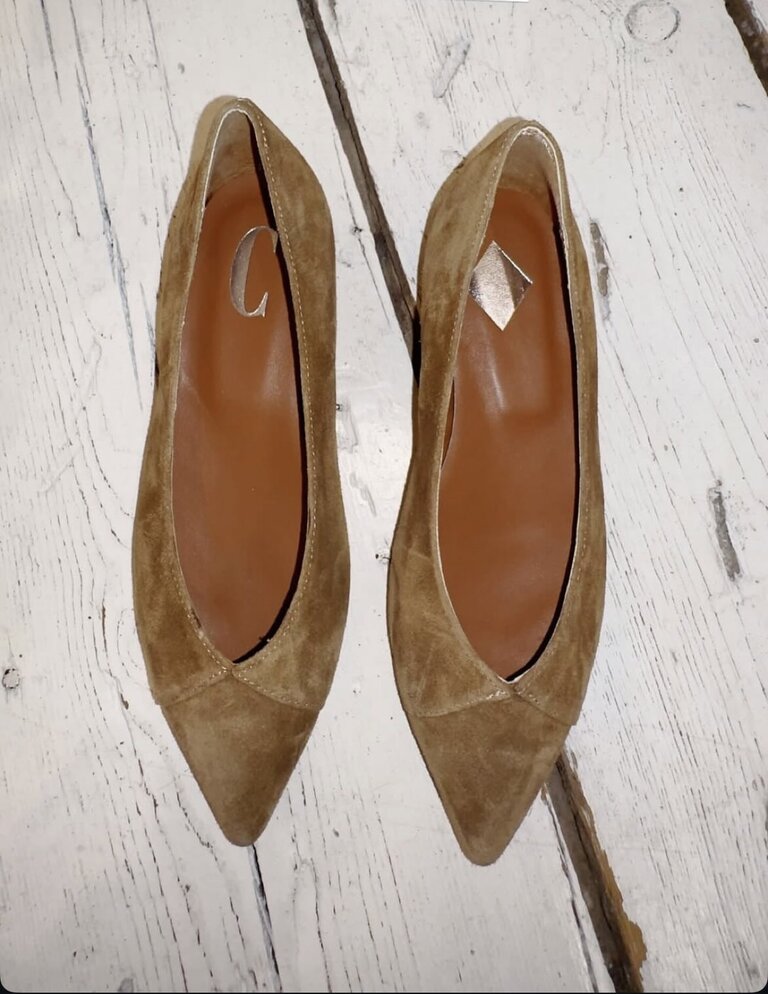 LUNA - BALLERINA - HAZELNUT SUEDE
