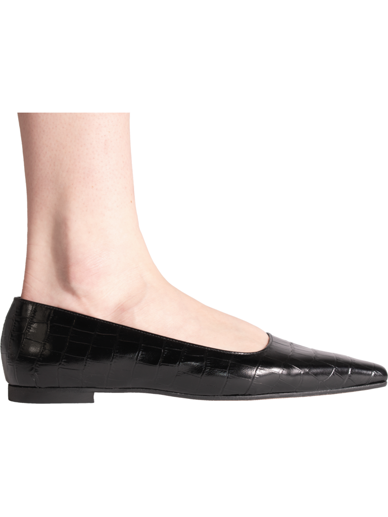 ALBA - BALLERINA - ZWART CROCO