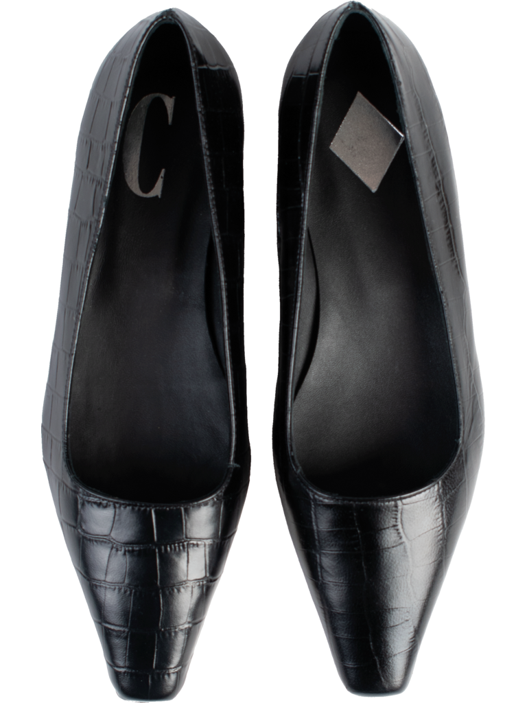 ALBA - BALLERINA - ZWART CROCO