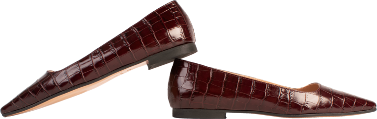 ALBA - BALLERINA - BORDEAUX CROCO