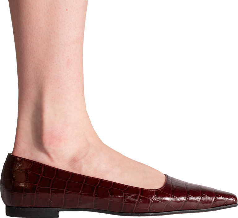 ALBA - BALLERINA - BORDEAUX CROCO