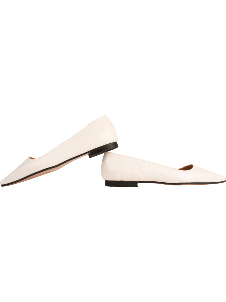ALBA - FLAT - OFFWHITE CROCO