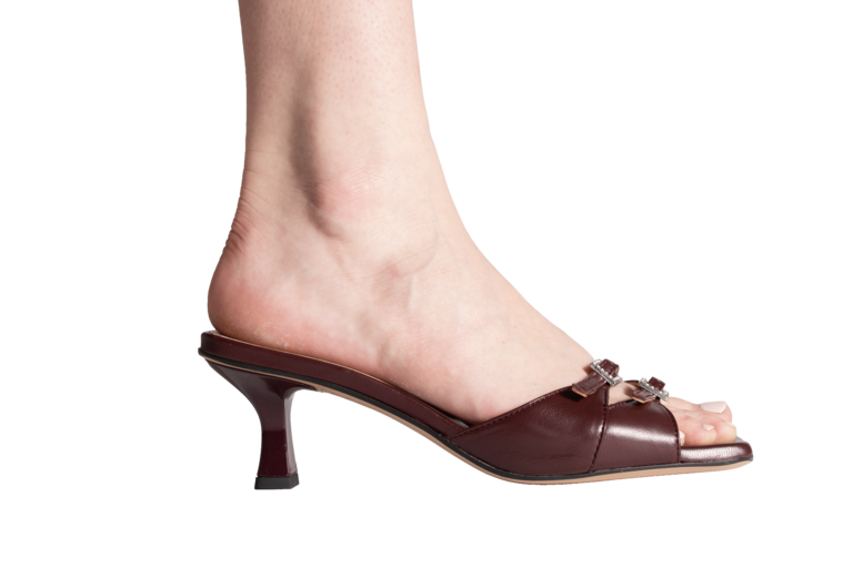 ROSEANNA - KITTEN HEEL SANDAAL - BORDEAUX