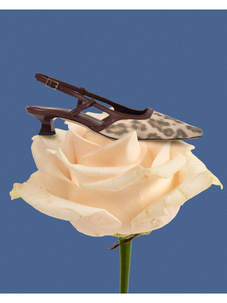 Cara Rosa KATLEEN - SLINGBACK - LUIPAARDPRINT