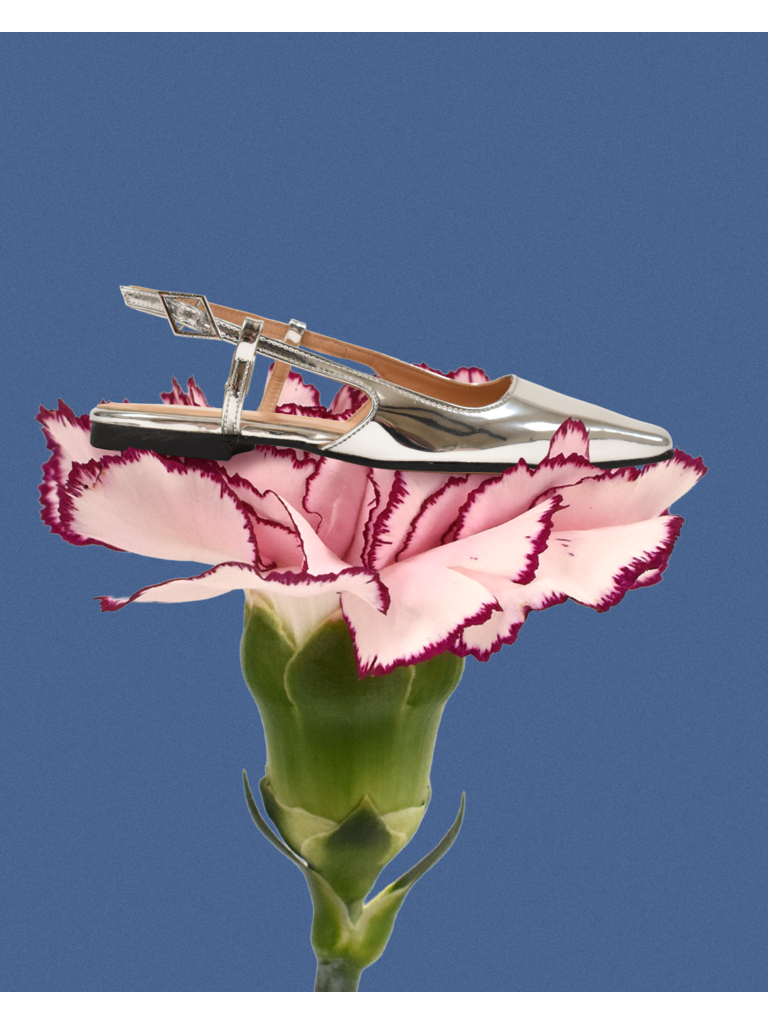 LARA - SLINGBACK - SPIEGELZILVER