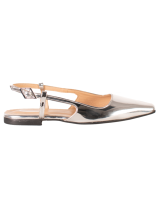 Cara Rosa LARA - SLINGBACK BALLERINA - SPIEGELZILVER