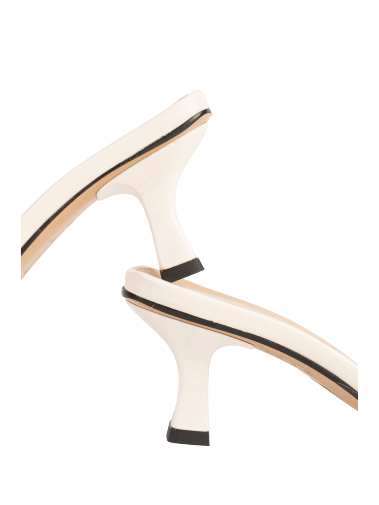 Cara Rosa ROSEANNA - KITTEN HEEL SANDAAL - WIT