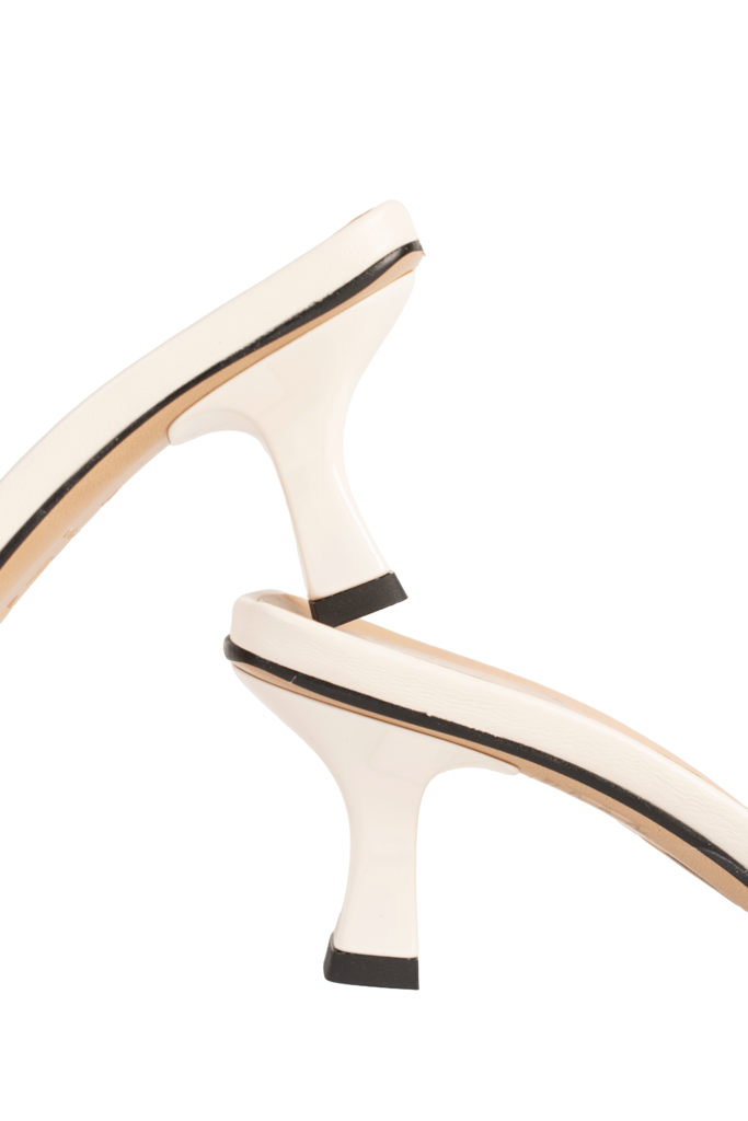 Cara Rosa ROSEANNA - KITTEN HEEL SANDAL - OFFWHITE