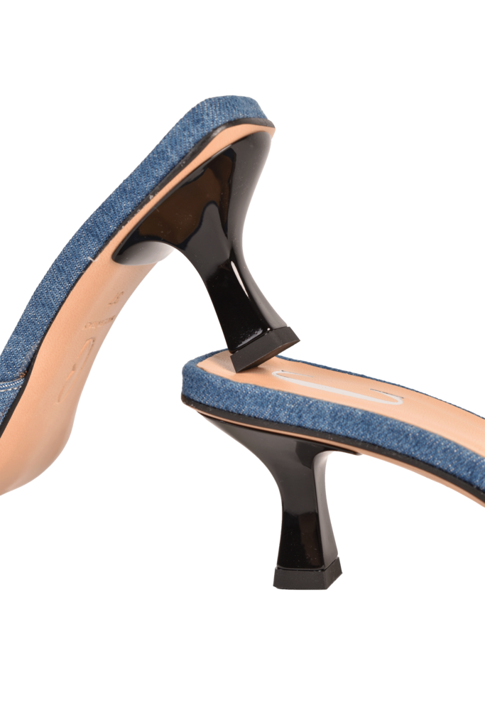 Cara Rosa ROSEANNA - KITTEN HEEL SANDAAL - DENIM