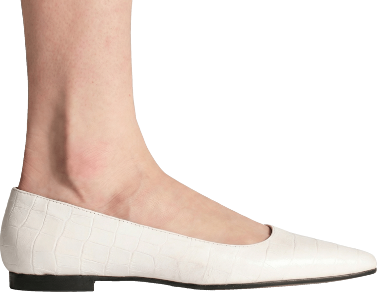ALBA - BALLERINA - WIT CROCO