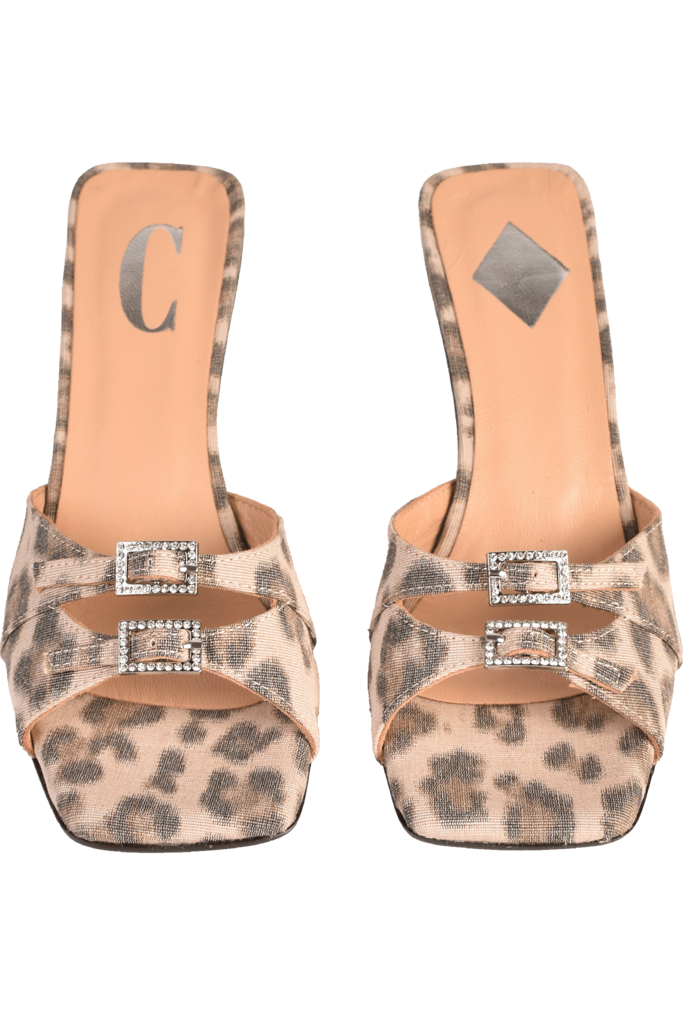 Cara Rosa ROSEANNA - KITTEN HEEL SANDAAL - LUIPAARDPRINT