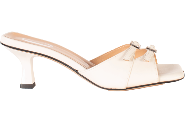 Cara Rosa ROSEANNA - KITTEN HEEL SANDAAL - WIT