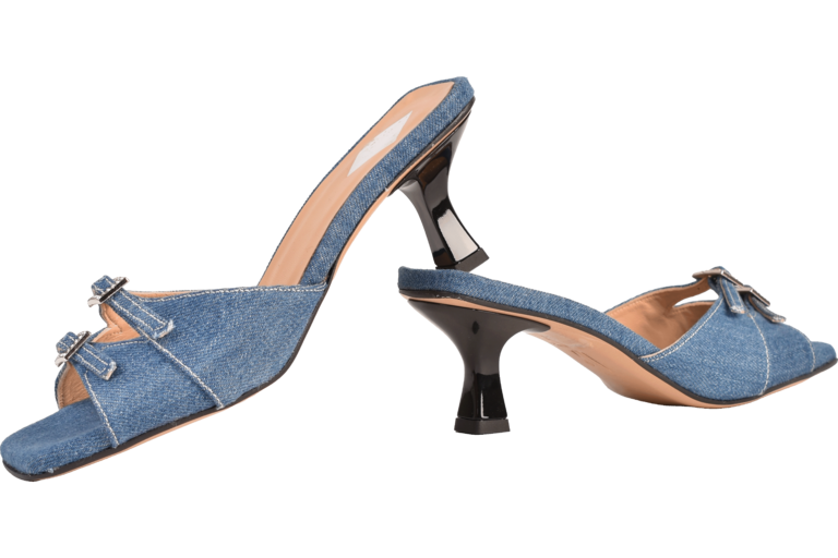 Cara Rosa ROSEANNA - KITTEN HEEL SANDAAL - DENIM