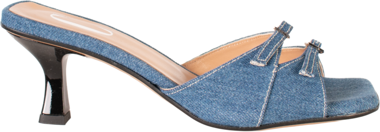 Cara Rosa GIULIA - KITTEN HEEL SANDAL - DENIM