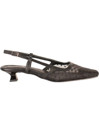 Cara Rosa SOFIE - SLINGBACK - BLACK MESH