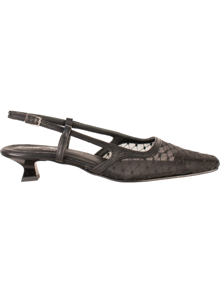 Cara Rosa SOFIE - SLINGBACK - ZWARTE MESH