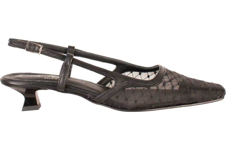 Cara Rosa SOFIE - SLINGBACK - ZWARTE MESH