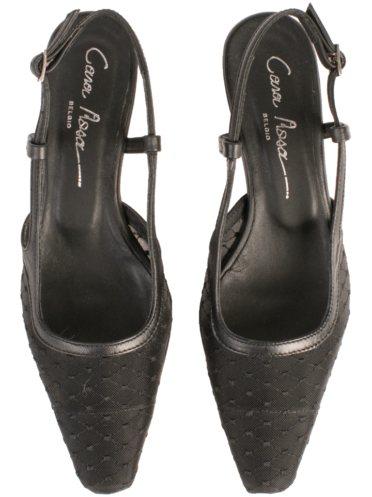 Cara Rosa SOFIE - SLINGBACK - BLACK MESH