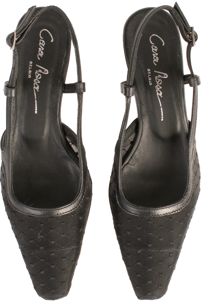 Cara Rosa SOFIE - SLINGBACK - ZWARTE MESH