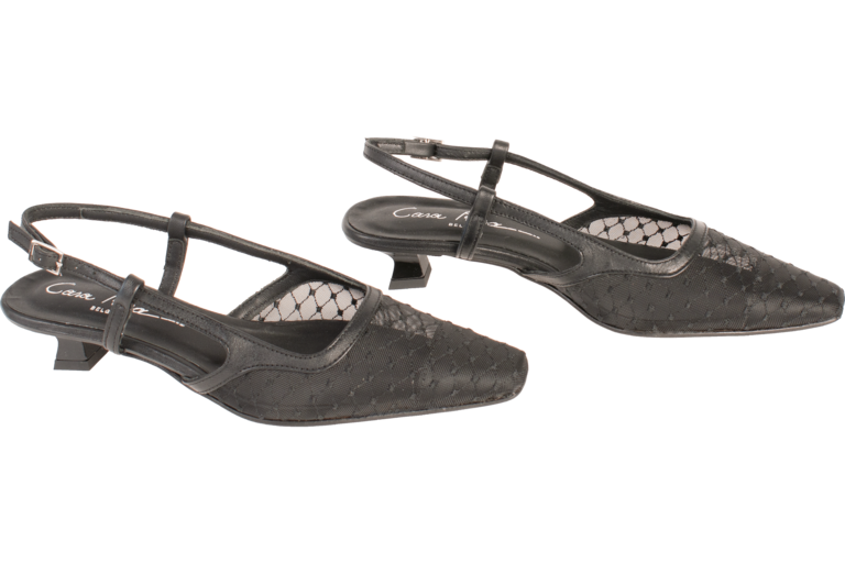 Cara Rosa SOFIE - SLINGBACK - BLACK MESH