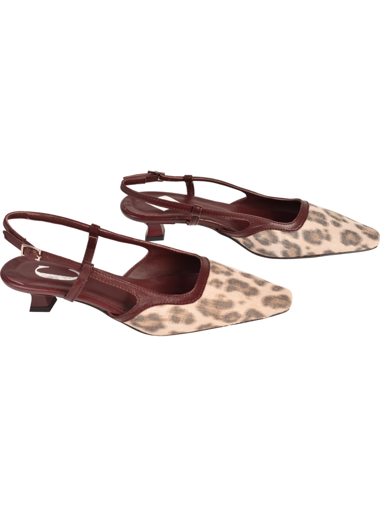 Cara Rosa KATLEEN - SLINGBACK - LEOPARD PRINT