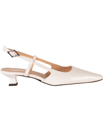 LAURA - SLINGBACK KITTEN HEEL - OFFWHITE CROCO