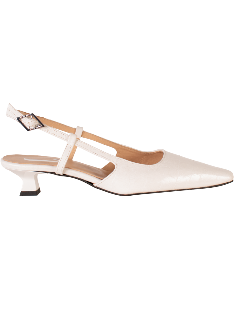 LAURA - SLINGBACK - OFFWHITE CROCO