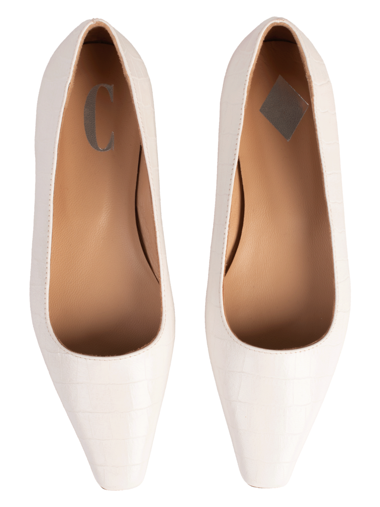 ALBA - BALLERINA - WIT CROCO