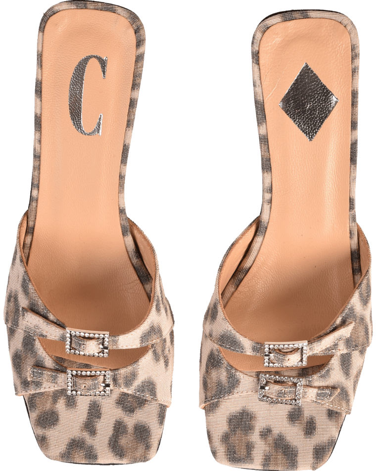 Cara Rosa ROSEANNA - KITTEN HEEL SANDAAL - LUIPAARDPRINT