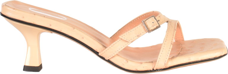 Cara Rosa AUGUSTA - KITTEN HEEL SANDAL - CREAM