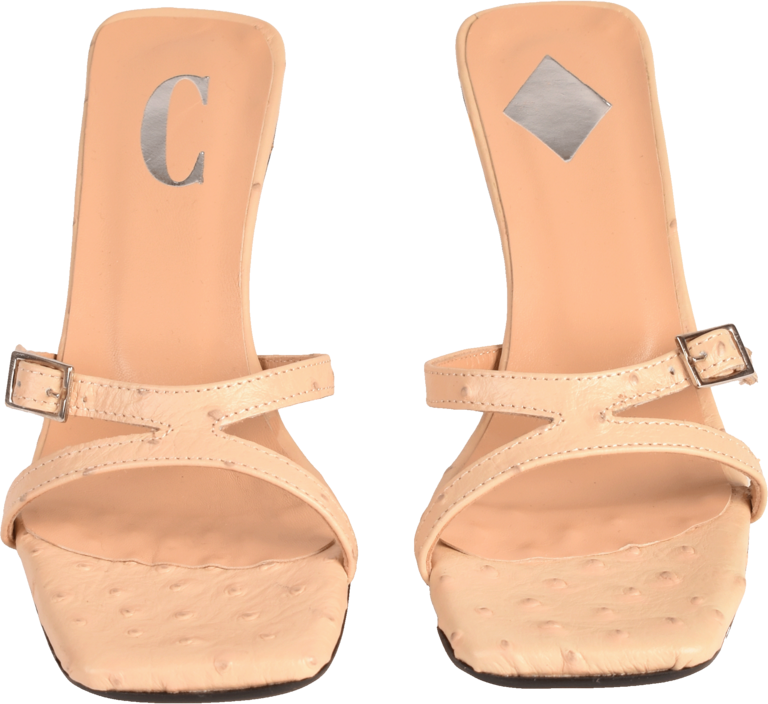 Cara Rosa AUGUSTA - KITTEN HEEL SANDAL - CREAM