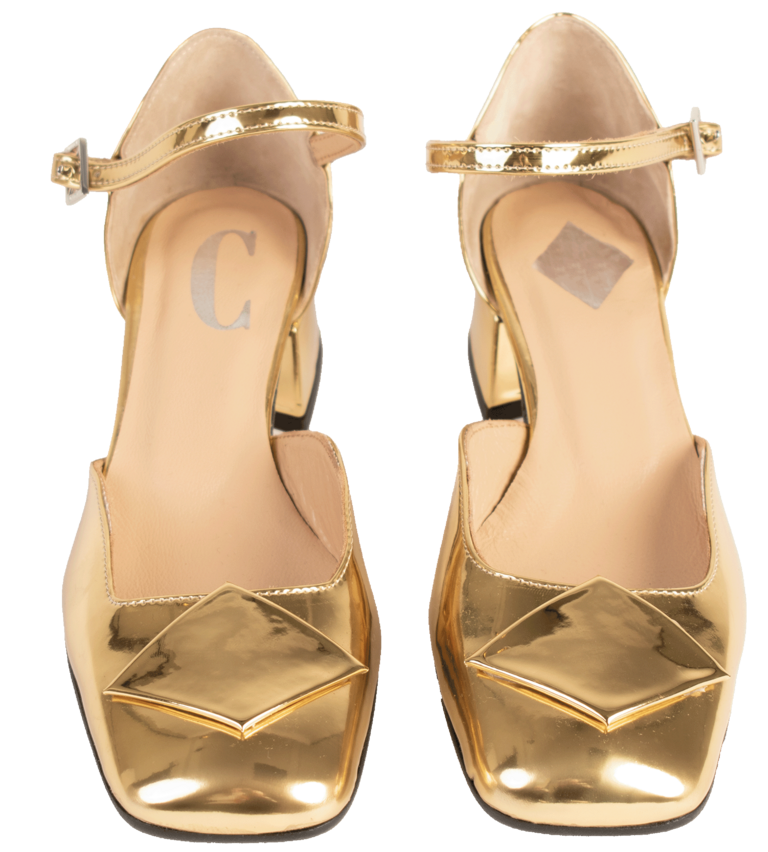 Cara Rosa MILA - SANDAL - MIRROR GOLD