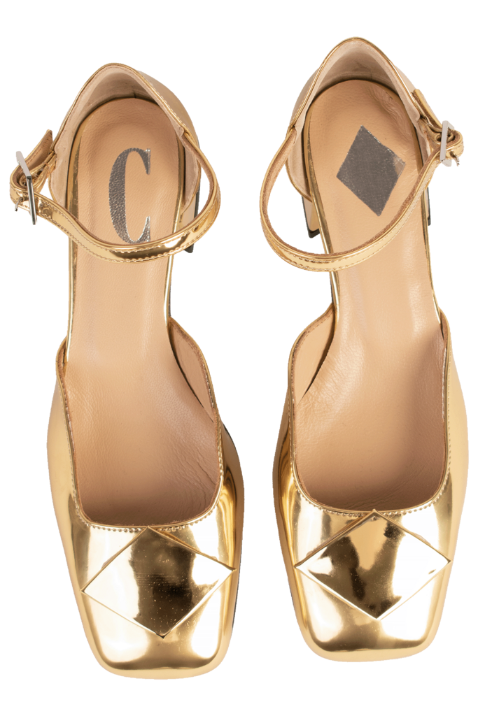Cara Rosa MILA - SANDAL - MIRROR GOLD
