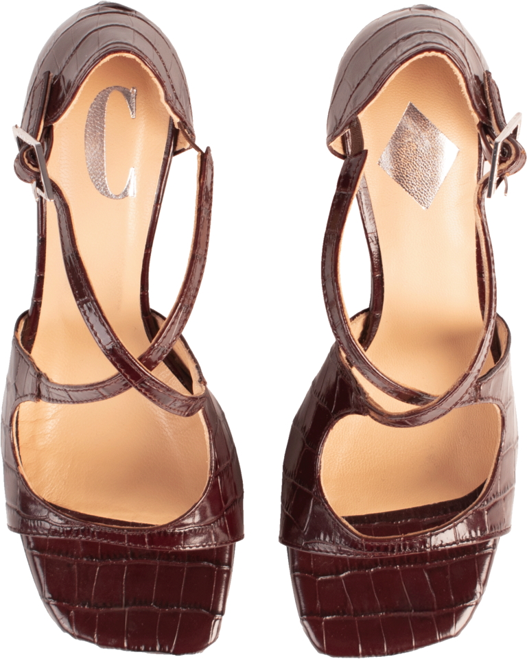 Cara Rosa ANDREA - SANDAAL - BORDEAUX CROCO