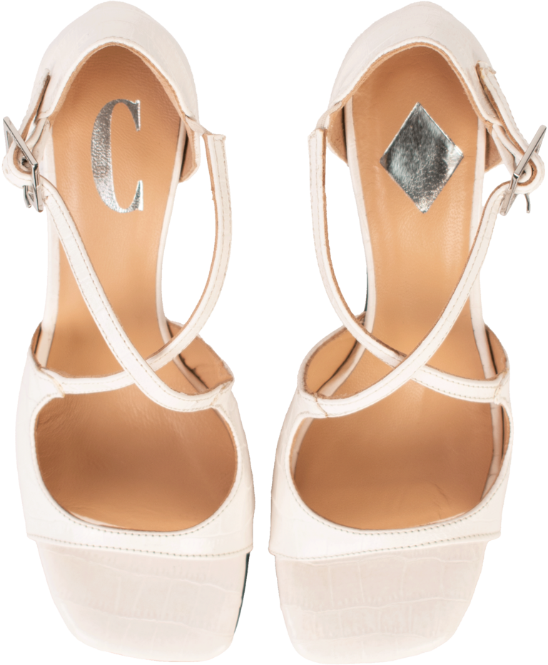 Cara Rosa ANDREA - SANDAAL - WIT CROCO