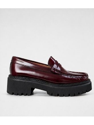 FLEUR - CHUNKY LOAFER - BURGUNDY